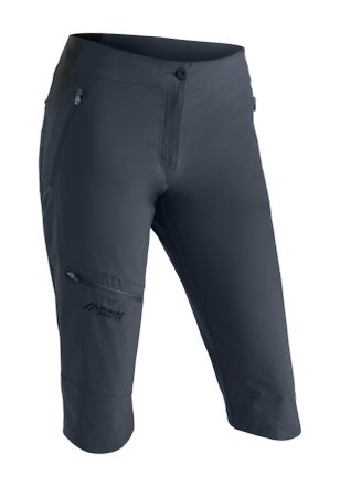 Maier Sports Outdoorhose MAIER SPORTS Inara slim Capri Vario, Damen, Gr. 36, Normalgr&ouml;ssen, grau, 90% Polyamid, 10% Elasthan, Hosen Outdoorhose, Damen Wanderhose, 