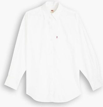 Levi's Womens Oversized Shirt - White - Size: 10