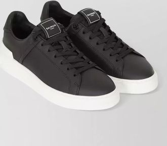Balmain court low top sneaker rubber sole