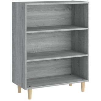 vidaXL Vidaxl - Aparador De Madera Contrachapada Gris Sonoma 69,5x32,5x90 Cm