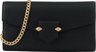 Pourchet Dames, Tassen, Blauw, Maat: ONE Size Leer