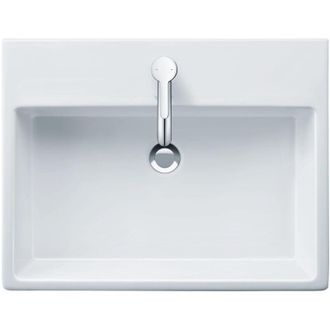 Duravit Duravit - Lavabo Vero Air Wash 60x47cm, Sin Rebosadero, Con Banco
