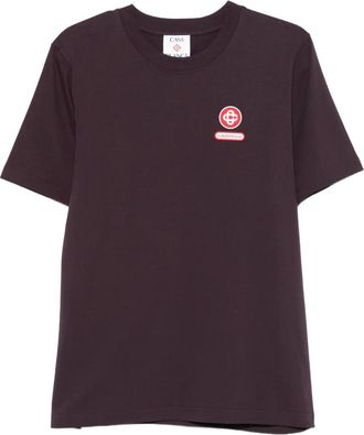 Casablanca T-shirt con logo - Viola