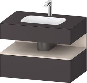 Duravit Qatego Lavabo Encastrado Con Base De Lavabo Consola, - Duravit