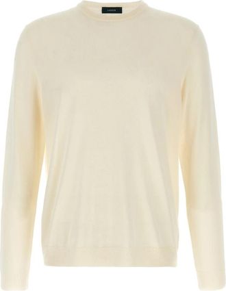 Zanone Katoenen Sweater met Ronde Hals - Heren - Ronde hals truien - Wit - XL - Katoen - Truien & Vesten