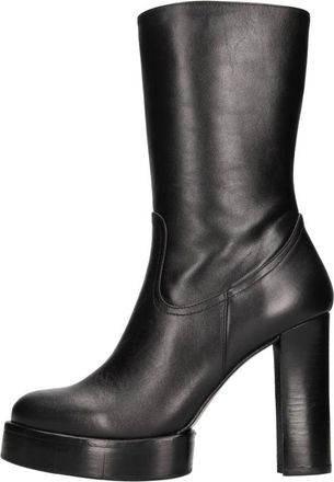 Paloma Barcel&oacute; Isabel Enkellaarsjes - Dames - Laarzen met Hak - Zwart - 35 EU - Leer - Schoenen