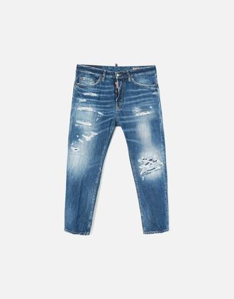 Dsquared2 Mens BRO VINTAGE WASH JEANS - Blue - Size: 37/36/32