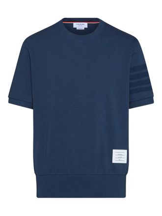 Thom Browne 4-Bar T-shirt met ronde hals - Blauw
