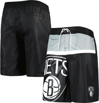 G-III Sports by Carl Banks Mens G-III Sports by Carl Banks Black Brooklyn Nets Sea Wind Swim Trunks at Nordstrom, Size Large