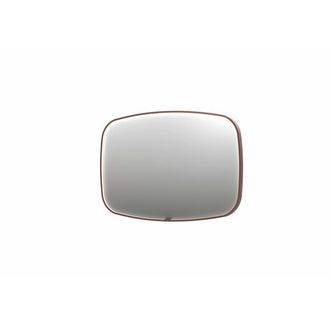 Bernacchini SP31 spiegel - 120x4x80cm contour in stalen kader incl dir LED - verwarming - color changing - dimbaar en schakelaar - geborsteld koper