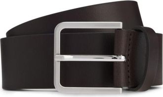 BOSS Logo-tip belt in leather