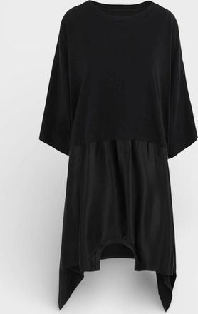 Maison Margiela Womens MM6 Maison Margiela Upside Down Oversize T-Shirt Fit Dress Black - Size: 10/8