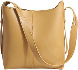 Generic Large Bucket Crossbody Bags for Women Vegan Leather Purses and Handbags Ladies Leather Tote Large Shoulder Bags (Yellow)