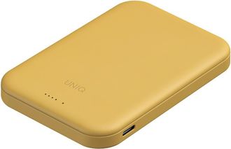 OEM Uniq Lyden Lexa Bater&iacute;a Externa Magn&eacute;tica De 5000 Mah Pd Usb-c Magsafe Amarilla