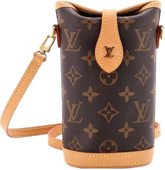 Louis Vuitton Brown Monogram Canvas Fold Me Pouch (Authentic Pre-Loved)
