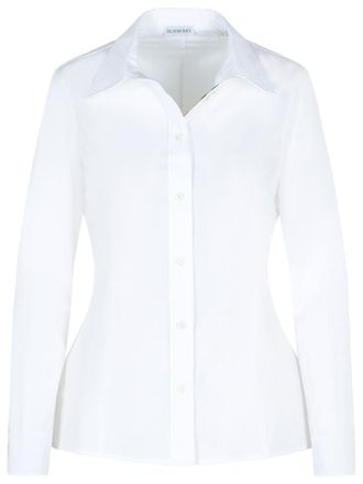 Burberry Eliza White Cotton Poplin Shirt