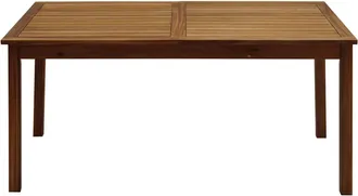 Miliboo Miliboo - Mesa De Jard&iacute;n Extensible De Madera Maciza 160-210 Cm Mayel