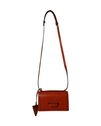 Loewe Loewe Kleine Barcelona Schoudertas in Oranje Leer