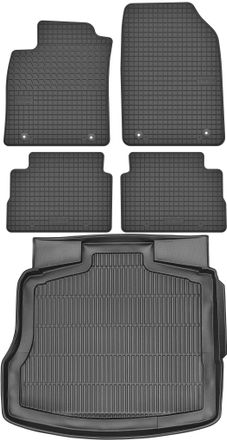 OEM Juego De Alfombrillas De Goma Para Coche Y Alfombrilla Para Maletero Para Opel Vectra C Hatchback/sed&aacute;n (2002-2008)