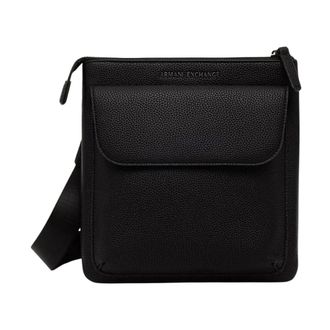 A|X Armani Exchange Heren, Tassen, Zwart, Maat: ONE Size Leer