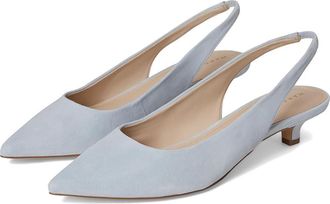 Marc Fisher Posey High Womens Heels Light Blue Suede : 8.5 M, Leather