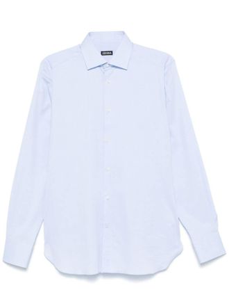 Ermenegildo Zegna spread-collar shirt - Blue