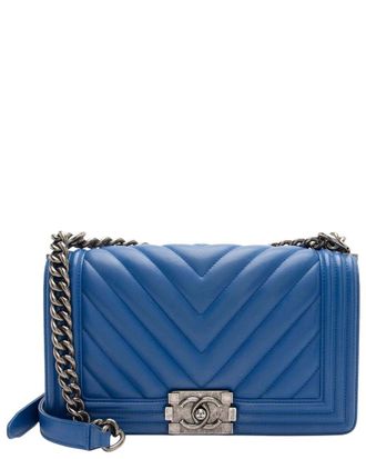 Chanel Chevron Old Medium Boy Bag (Authentic Pre-Loved)