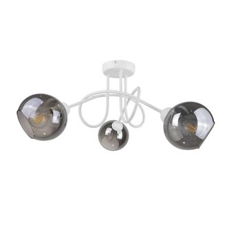 Netlighting Ring Multi Arm Semi Flush Ceiling Light White 70cm 3x E27