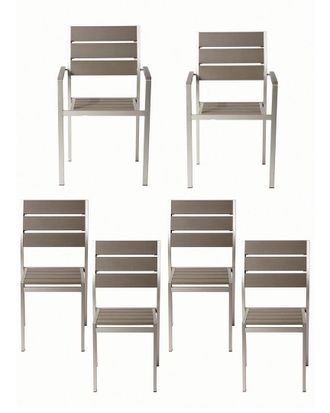 Pangea Home Roy 6Pc Outdoor Dining Chairs
