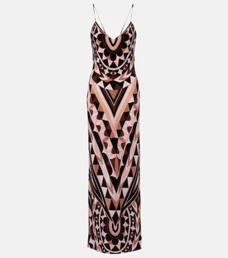 Pucci Manuba silk crepe de chine gown