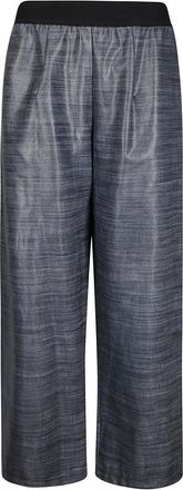 Maria Calderara Trousers With Contrasting Elastic Waist