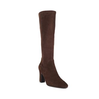Dune London Ladies SIMPLE Block-Heel Knee-High Boots Size UK 4 Knee High Boots