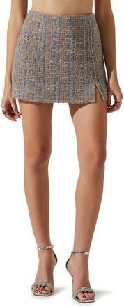 ASTR the Label Covina Tweed Miniskirt in Blue Taupe at Nordstrom Rack, Size X-Small