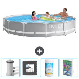 Intex Piscina Prism Frame Redonda - 366x76 Cm - 7-piezas Scb109