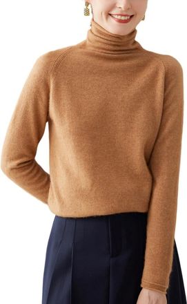 Dissa Women Cashmere Jumper Khaki Roll Neck Sweater Long Sleeve Relaxed Cashmere Wool Thin Jumper Solid Color Ladies Sweater,14,SH372