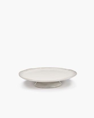 Serax Large Plate on Foot Off White la M&egrave;re