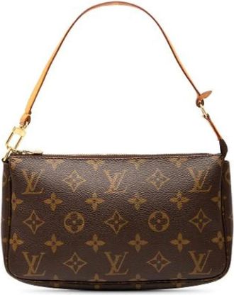 Louis Vuitton Pre-owned Shoulder Bags, female, Brown, Size: ONE SIZE Pre-owned Leather Shoulder Bag