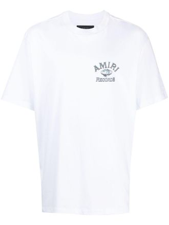 Amiri logo-print cotton T-shirt - men - Cotton - XXXL - White
