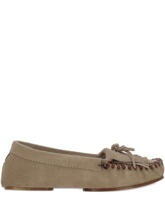 PARIS TEXAS Indiana suede loafers - Neutrals