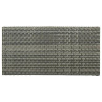 Berkfield Home Elegant 5 Piece Garden Bar Set with Cushions Poly Rattan Grey