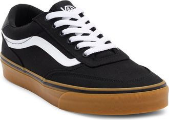 Vans Brooklyn Sneaker in Canvas Black/gum at Nordstrom Rack, Size 8.5