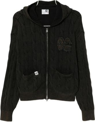 Aape By A Bathing Ape Hoodie met geborduurd logo - Bruin