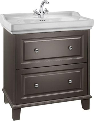Roca A851369417CARMEN UNIK Mueble + Lavabo 2 Cajones Negro - ref: A851369417