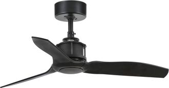 Netlighting Just Fan Matt black ceiling fan with DC motor 3 Blades 81cm