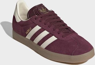 adidas Sneaker ADIDAS ORIGINALS GAZELLE, Herren, Gr. 38,5, maroon, cream wei&szlig;, gum4, Leder, Synthetik, Schuhe Sneaker