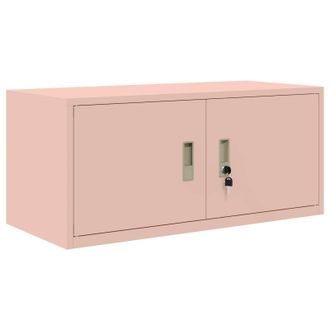 vidaXL Armario De Almacenamiento Rosa 90 X 40 X 40 Cm Acero Vidaxl