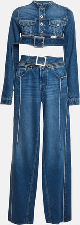 Jean Paul Gaultier Jean Paul Gauliter Blue Denim Belted Set