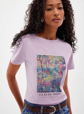 Contemporaine Womens Monet Pima cotton T-shirt A Tribute to Claude Monet Collection