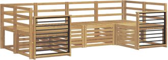 vidaXL Conjunto De Sof&aacute;s De Exterior 6 Uds. Blanco Vidaxl