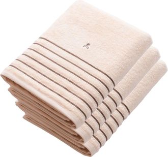 Scalpers Set de 3 toallas de algodón beige 90x150 cm
